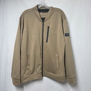 Men's Aero MVMNT Tech Fleece Brown  Bomber Jacket Size Medium